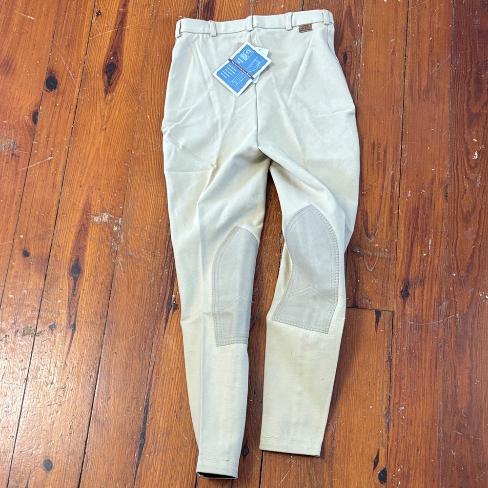 NWT On Course Cotton Naturals Knee Patch Riding Pants Breech 30 Long - Picture 5 of 8